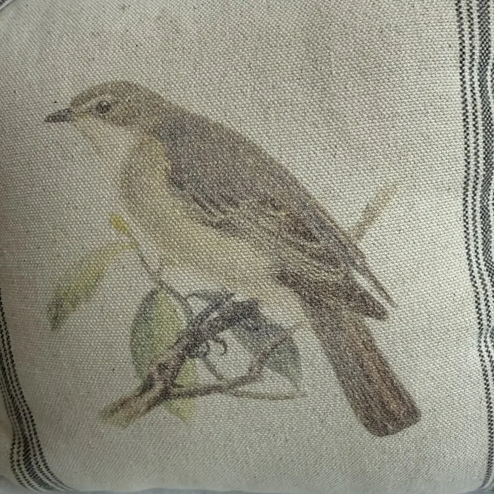 10x9 Decorative Bird on a Branch pillow by Audrey’s Your Hearts Delight. Cottage